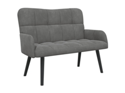 Sofá para 2 Pessoas Cinzento escuro 115 X 61 X 87 Cm Veludo MAISON EXCLUSIVE (v)