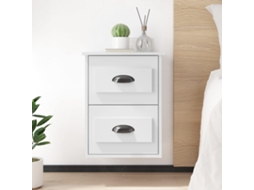 Vidaxl Mesa De Cabeceira De Parede 41,5x36x53 Cm Branco