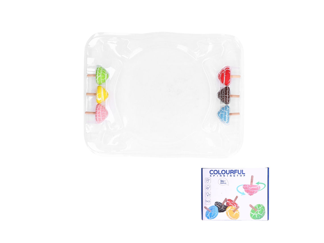 Walshlxq brinquedos de Giroscópios de Madeira Coloridos Quebra cabeças Giratórios Ideais para Festas, Meninos e Meninas