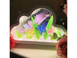 Candeeiro Decorativo TRUMSEN-GM Acender a Luz É Uma Luz Noturna Desligar a Luz É Um Espelho 20*13*4Cm