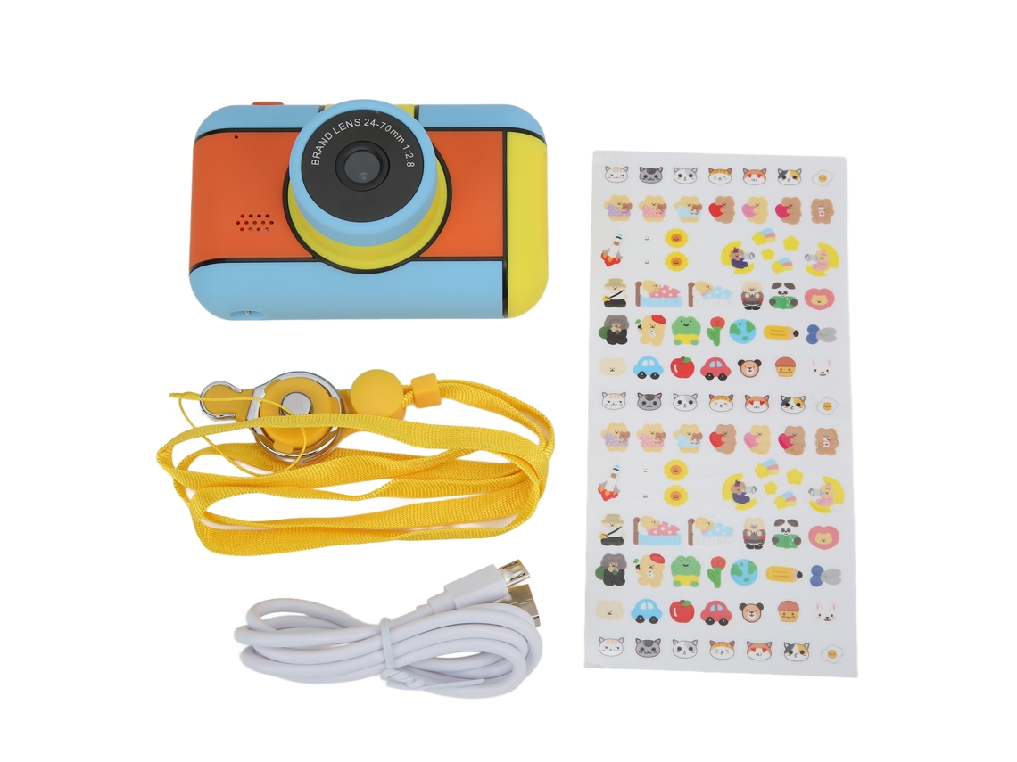 Câmara Digital Infantil Laxiscreed Com Tela Hd De 2,4" E Dupla Lente Para Crianças