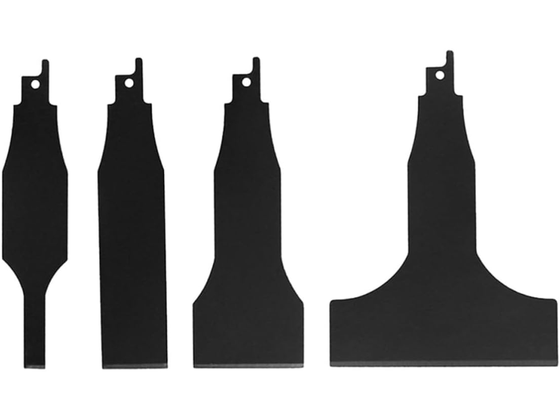 Conjunto De 4 Raspadores De Aço Carbono De Alta Resistência, Leves E Resistentes.