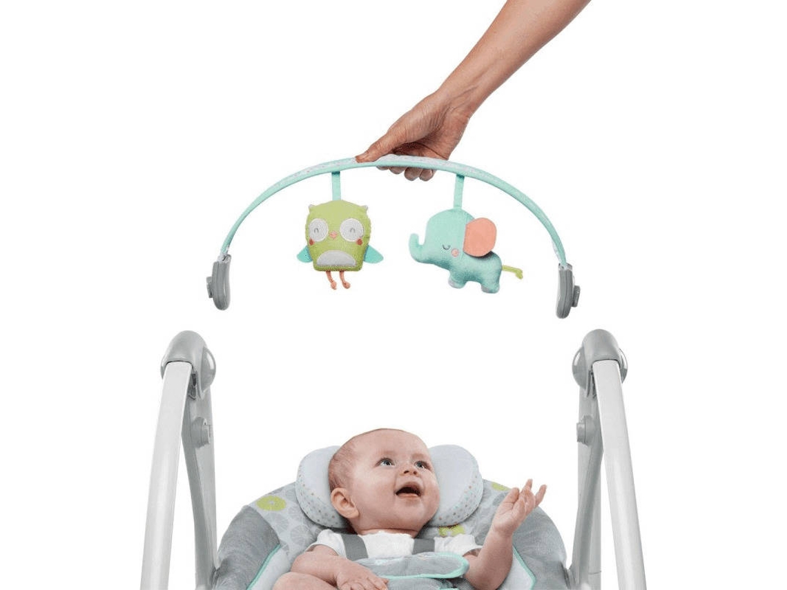 Bright Starts - Espreguiçadeira vibratória para bebé WILD VIBES