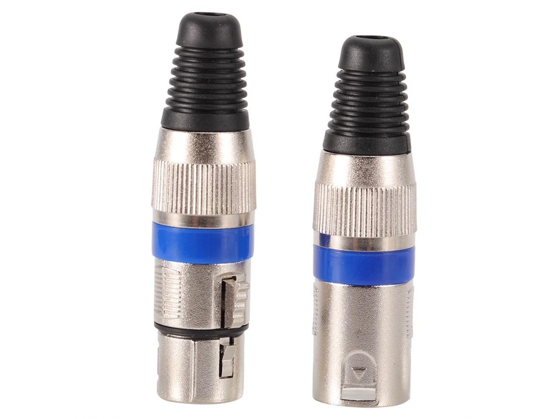 Laxiscreed Conector Xlr Para Microfone, Compatível Com Montagem Em Conjuntos De 2 Peças