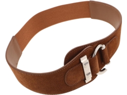 Cinto Feminino Elástico De Camurça Com Fivela, Ideal Para Vestidos E Calças Jeans. Fácil De Cuidar E Elegante.