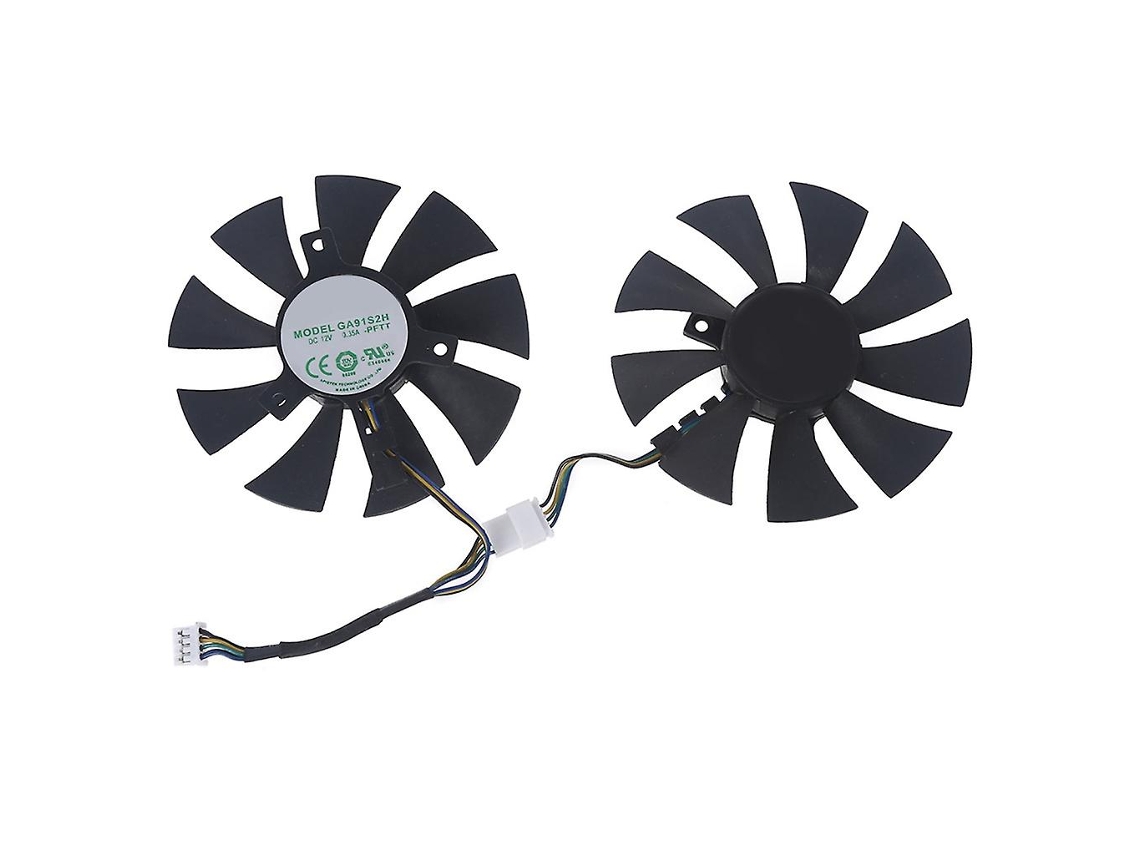 2pcs 87mm Gtx960 1070 Ga91s2h 4pin 12v 0,35a Ventilador Vga Ventilador De Resfriamento De Placa Gráfica