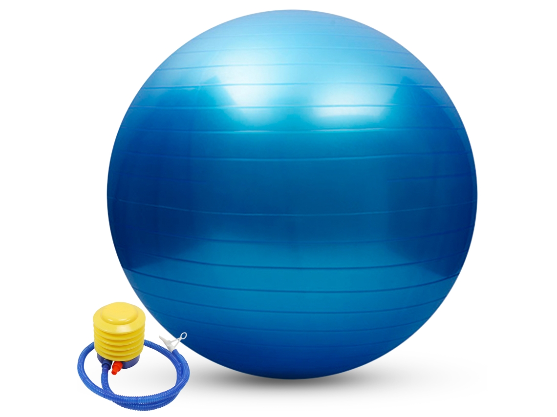 Bola De Yoga Anti-explosão 55/65/75cm Com Bomba De Ar Para Pilates Equilíbrio Fitness