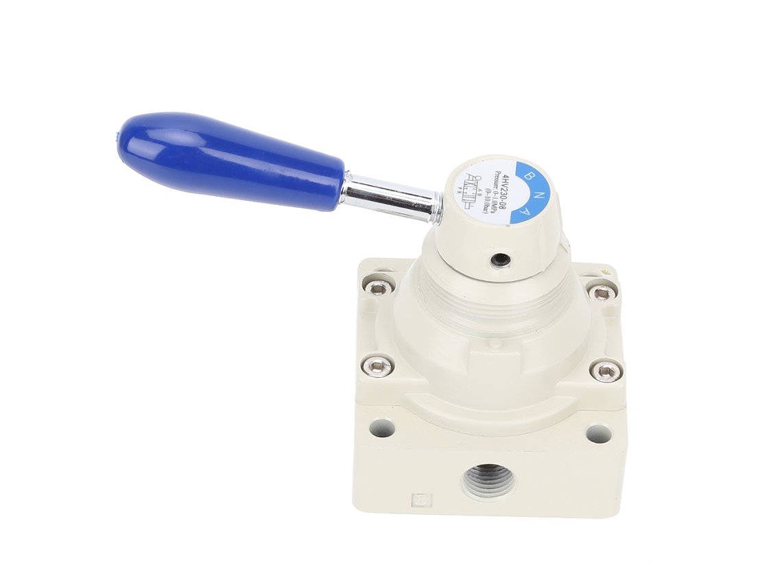 Válvula Pneumática Laxiscreed 4vi230-08 De 4 Vias E 3 Posições Com Manípulo