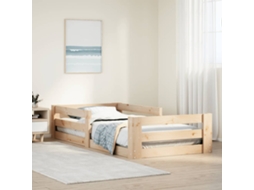Vidaxl Cama Sem Colchão 100x200 Cm Madeira de Pinho Maciça