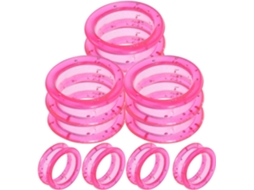 Tesoura De Silicone Rosa Beaupretty 12 Polegadas Com Anéis Confortáveis Os Dedos, Acessório Versátil Tosar E