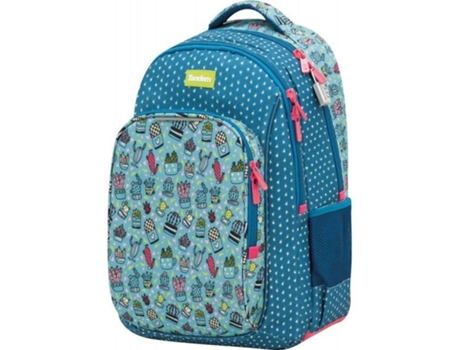 Mochila  Tandem Cactus Azul (32x44x14cm)