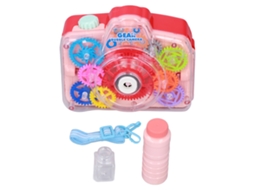 Mali máquina de Bolhas Elétrica Infantil Forma Câmera Luz Engrenagens Brinquedo Outdoor 3+