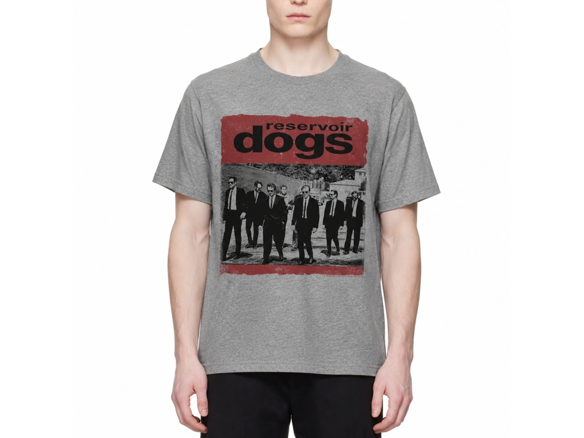 Rockinstone Reservoir Dogs Movie Distressed Box Solid Graphite Adult T-shirt Size:xxxl