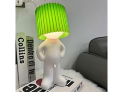 Abajur de Mesa Shy Boy, Portátil e Recarregável, Verde BRILVIBERA