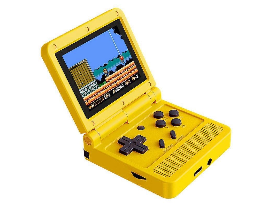 Console De Jogos Portátil Retro Flip Com Tela Ips De 3 Polegadas Powkiddy V90, 16 Jogos A3gk Ly Ebike