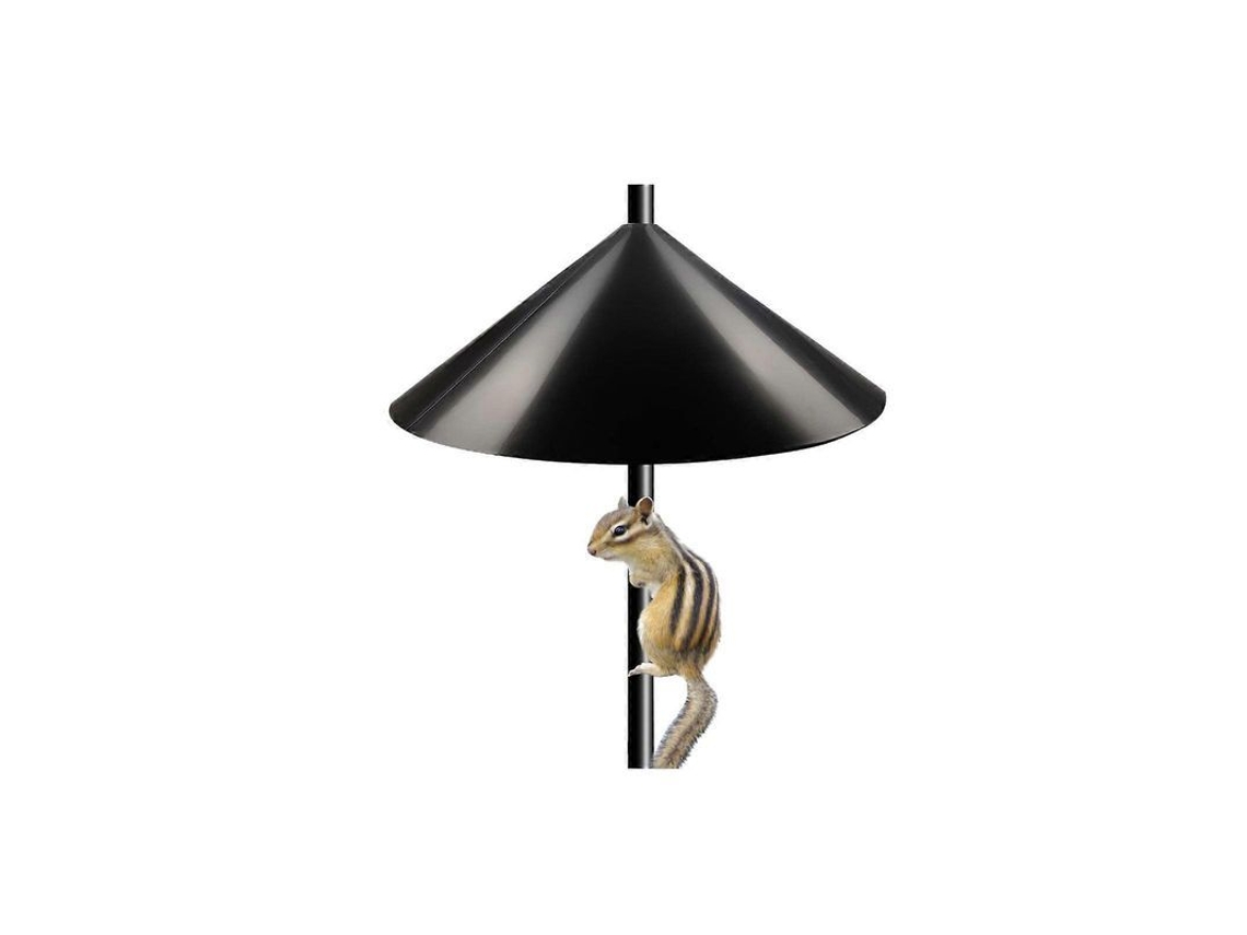 Defletor de esquilos para poste de aves, 19 polegadas, protetor para comedouro externo S/MARCA