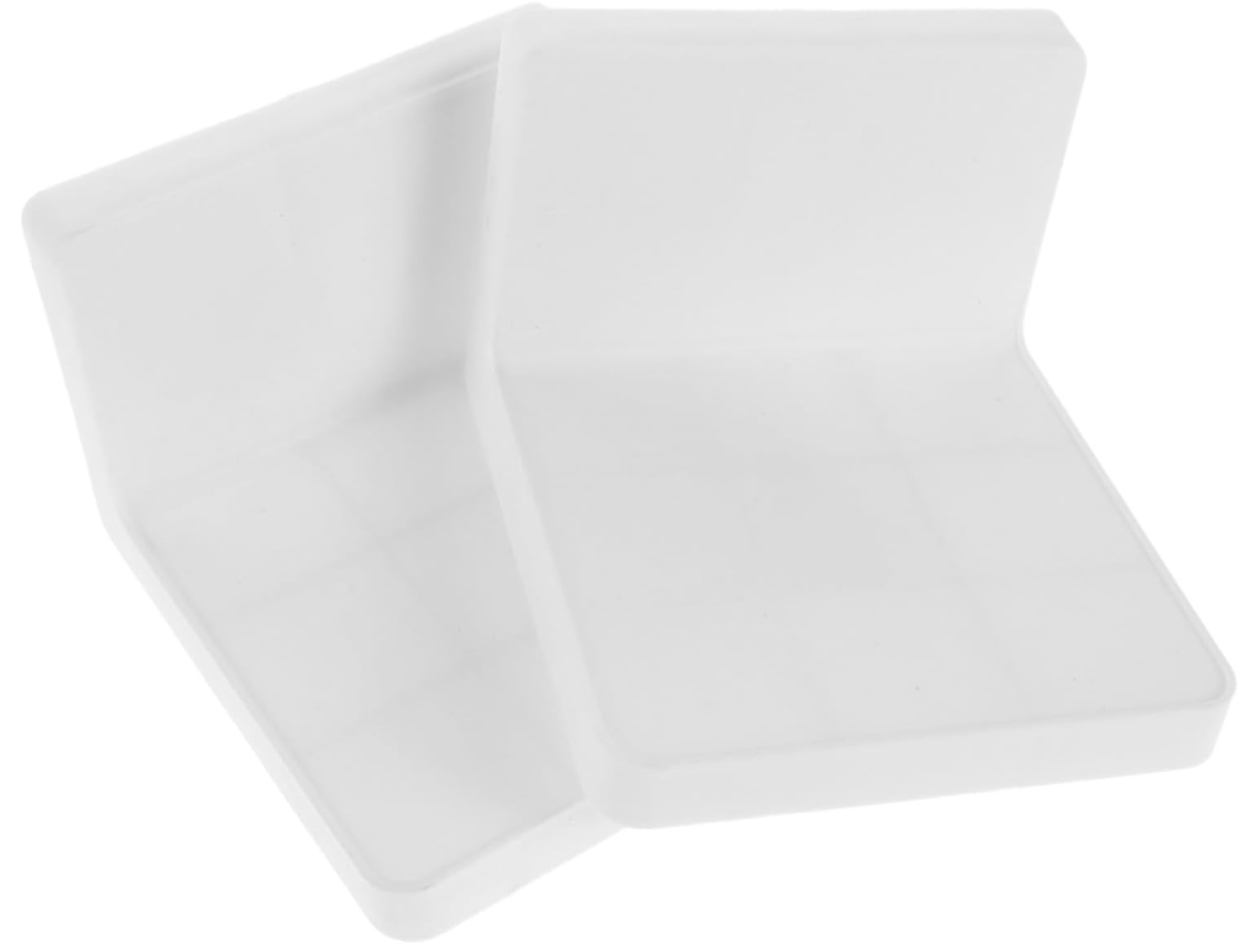 Conjunto De 2-prateleiras Parede Flutuantes Plástico Com Adesivo Para Banheiro, Cozinha E Quarto, Sem Necessidade De