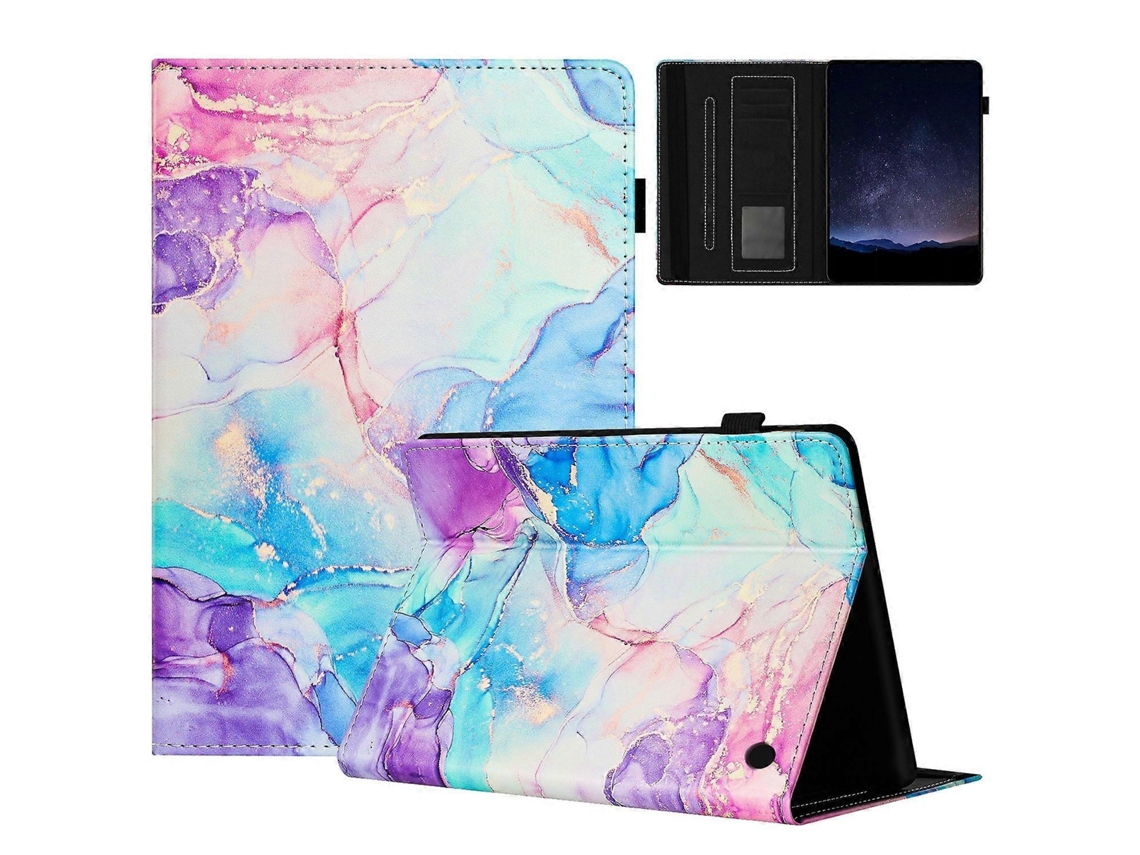 Capa de couro para tablet Marble Litchi Smart Webake