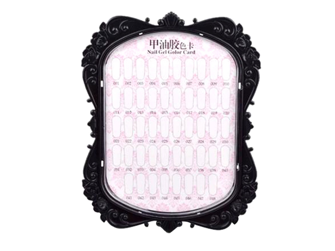 Suporte De Exibição De Cores De Esmalte Para Unhas Com Capa Transparente, Pequeno E Portátil Para Salão E Lar