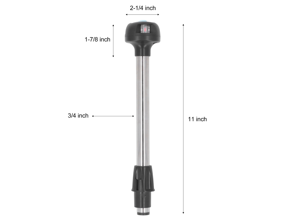 Laxiscreed Farol De Popa Marítimo Dual, À Prova D'água Ip65 Para Embarcações