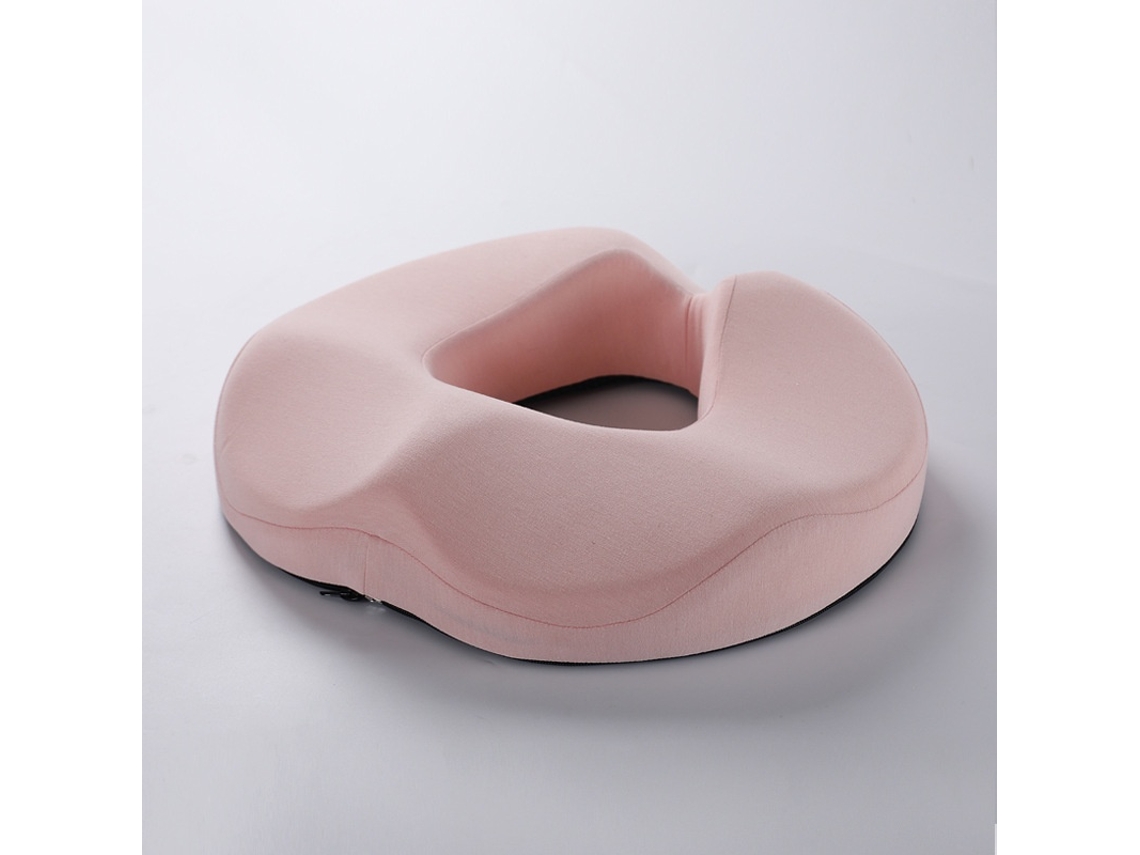 Almofada De Assento Ergonómica Em Espuma Viscoelástica, Rosa Elysve