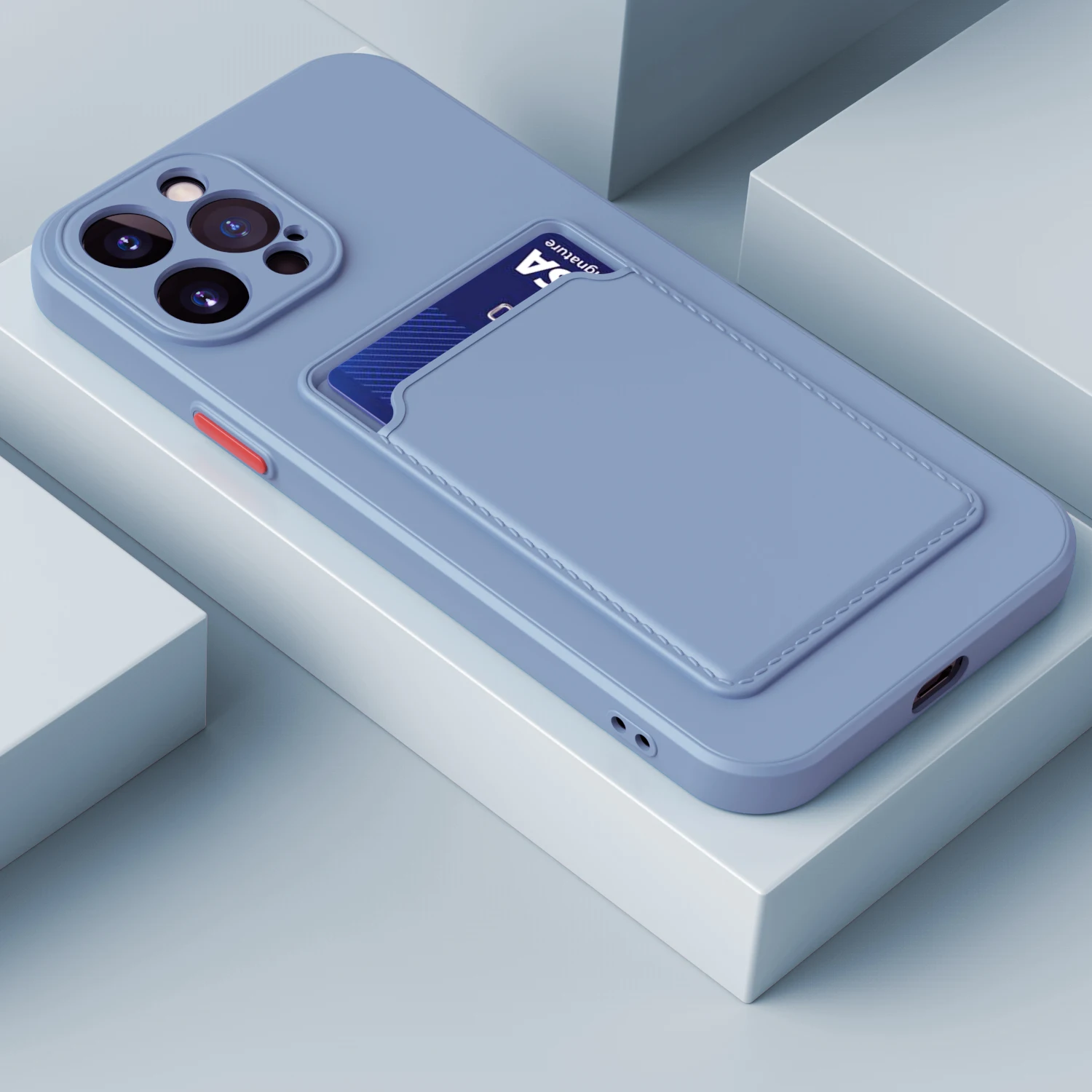 (iphone 11 Cinza De 6,1 Polegadas) Capa Elegante Estilo Carteira Com Compartimento Para Cartões, Feita De Material Tpu Macio.