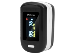 Primerox oxímetro de Pulso de Dedo Portátil Monitor Saturação Oxigênio Sangue Frequência Cardíaca Branco