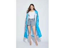 Jaqueta Chrui De Chuva Longo, Azul-céu, Xl175-185cm