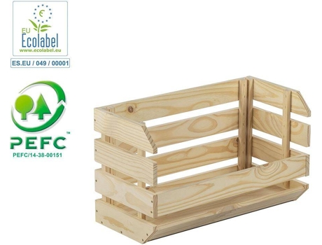 Caixa Empilhável Evolution  60X28,5X35,3 Cm Sem Verniz 100% Pefc Cert ASTIGARRAGA