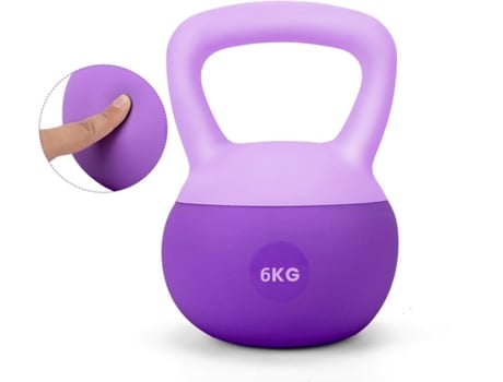 Jogo De Kettlebell Suave, Pesa Rusa Antideslizante De Vinil 6kg Hct Style