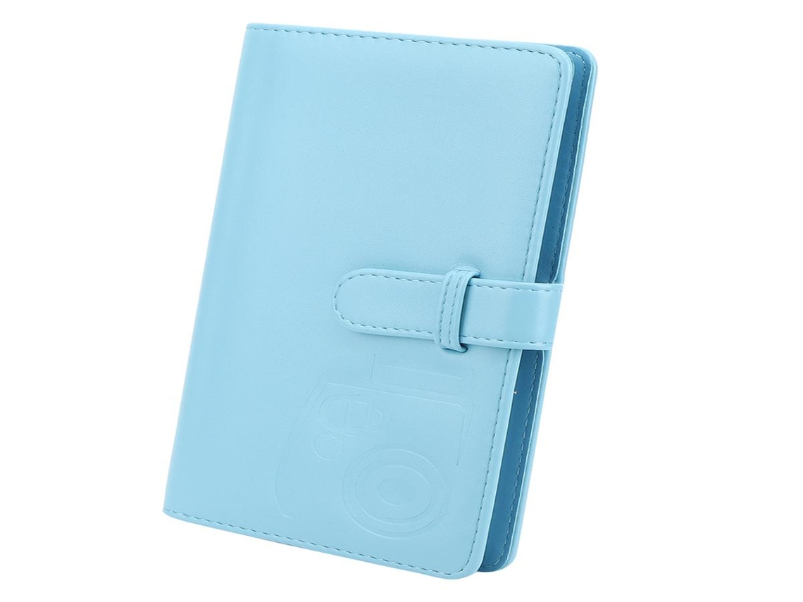 Álbum de fotos Lurelia, 96 bolsos, capa de PU, cor azul