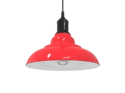 Vidaxl Candeeiro Suspenso Regulável Altura E27 Vermelho Vivo Ø31cm