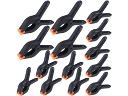 Pinzas De Resorte De Nylon Linjou, 14 Piezas Clip Con Agarre Fuerte De Plástico - 4 Pulgadas Y 6 Pulgadas