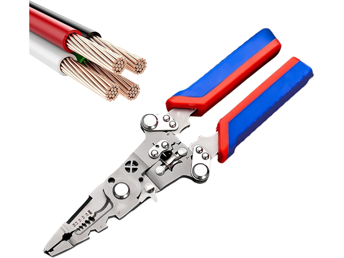 Alicate De Decapagem De Fios Dispositivo Manual Com Testador De Tensão Alicate Manual Para Eletr Gokoco