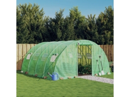 Vidaxl Estufa Com Estrutura De Aço 16 M² 4x4x2 M Verde