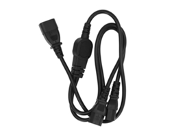 Aetheria cabo de Extensão de Alimentação Iec320 C14 para 2 C13 Divisor Y 1m Pdu Computador