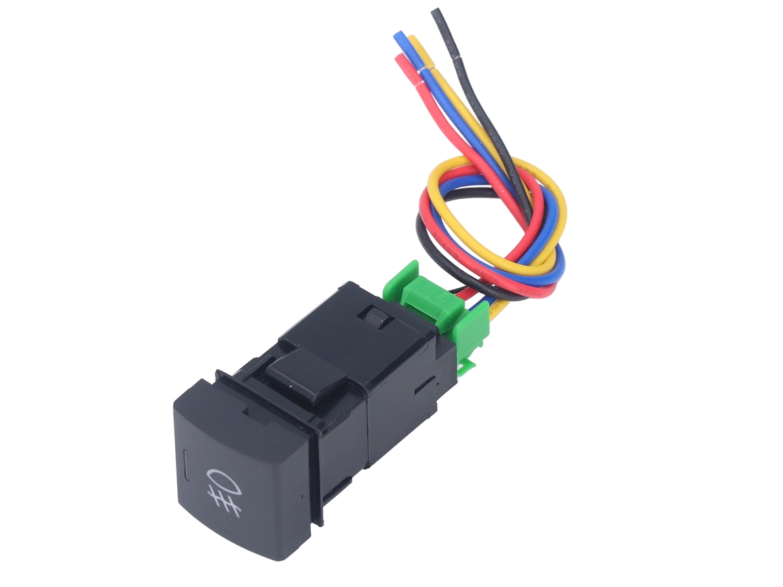 Interruptor De Farol De Neblina Dianteiro Ip67 Fio Abs Botão Push Para Camry Substituição