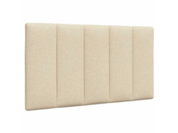 Vidaxl Almofadão De Cabeceira Hanko 90 Cm Tecido Creme