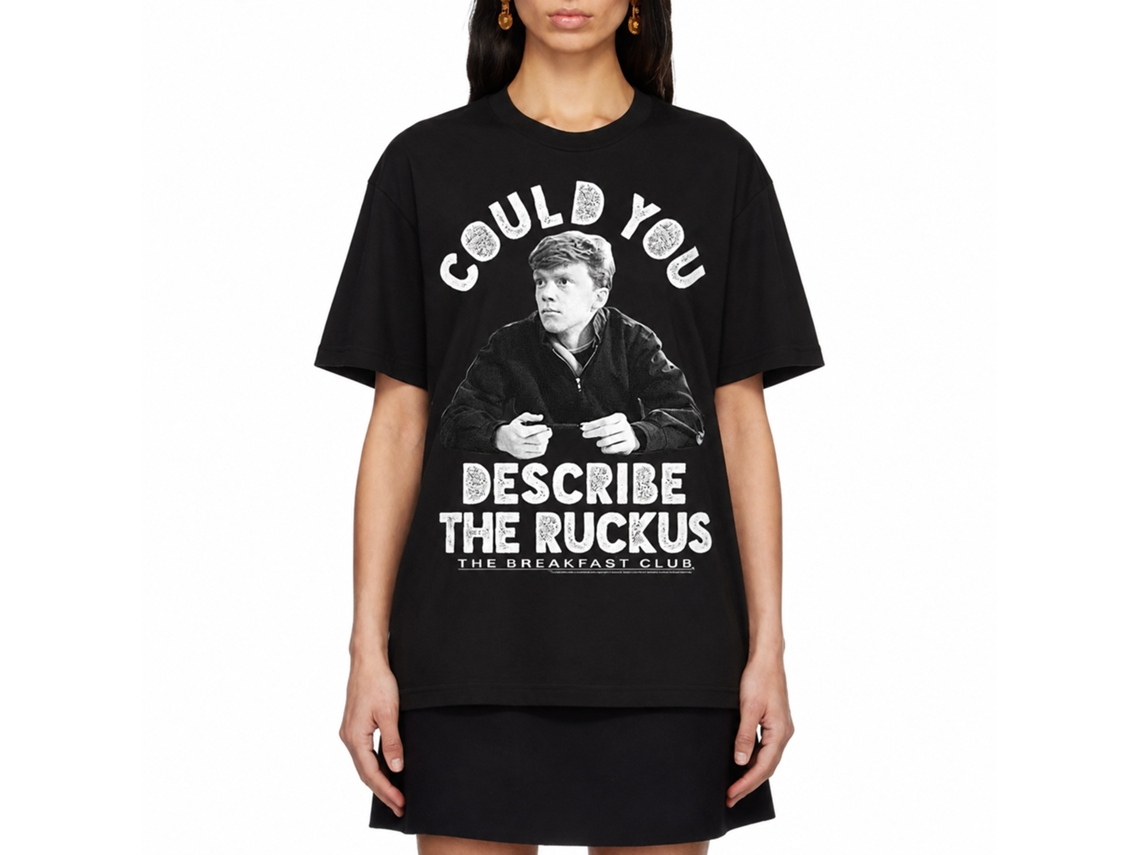 Rockinstone Breakfast Club Movie Ruckus Black Adult T-shirt Size:m