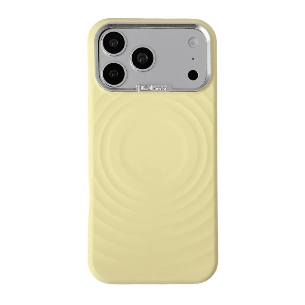 (amarelo, Iphone 17 Pro Max) Capa Magnética De Silicone Líquido Para Celular, Compatível Com Magsafe, Com Proteção Para A Câmera Em Metal.