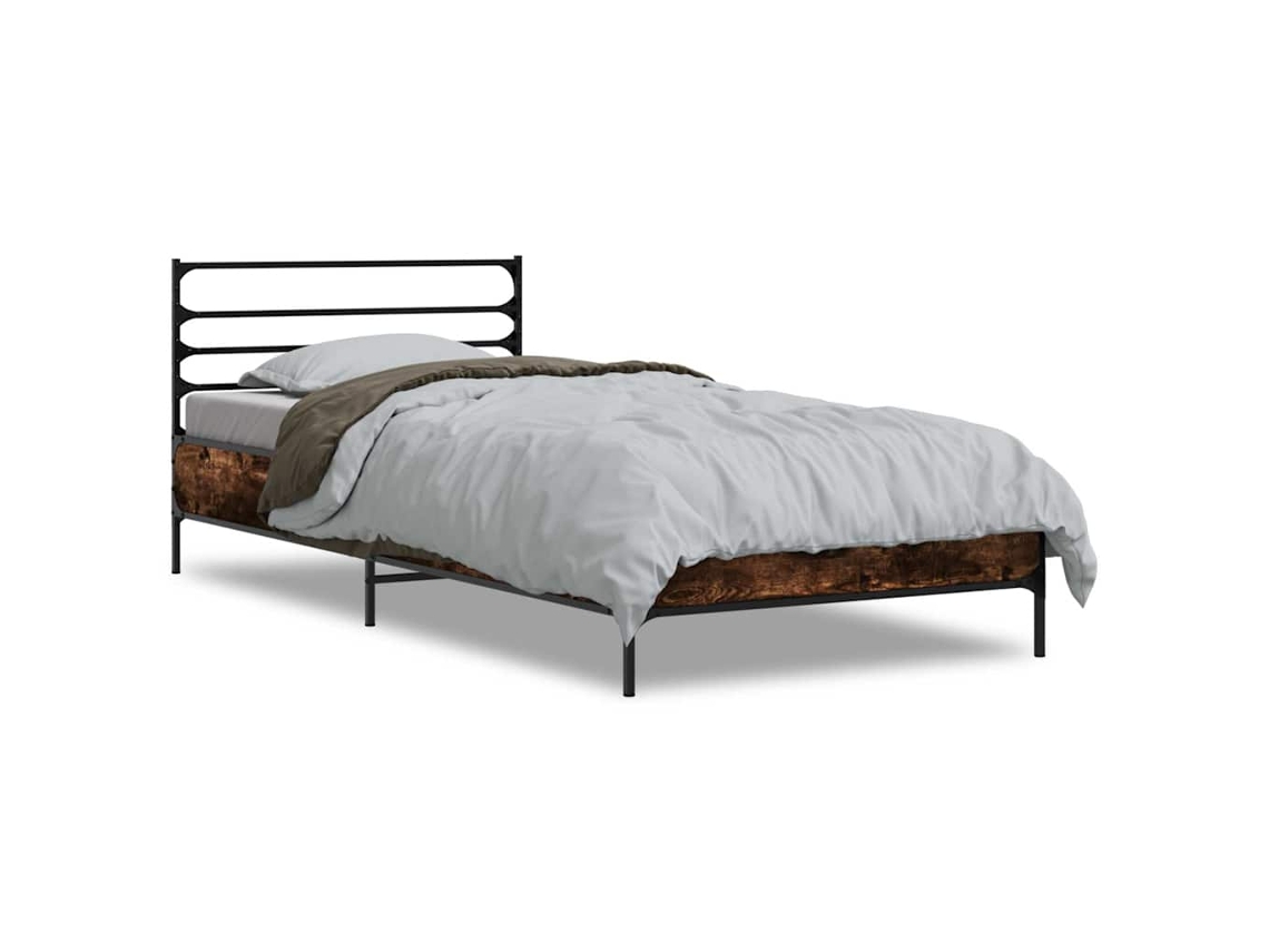 Bed Frame, Bed Frames Vidaxl Marrom Madeira Processada (100 X 200 Cm)