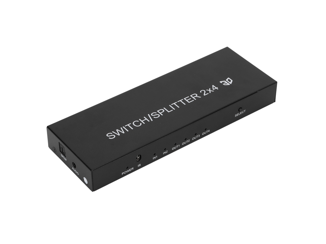 Switch Hdmi EOOCOO (2 Entradas 4 Saídas 4k 60hz)