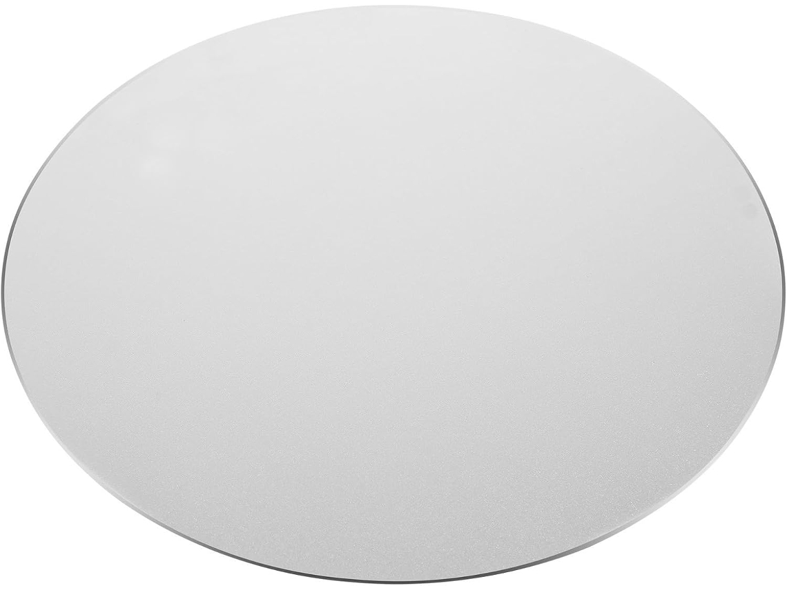 Mousepad Redondo Com Superfície Lisa, Alumínio Prateado