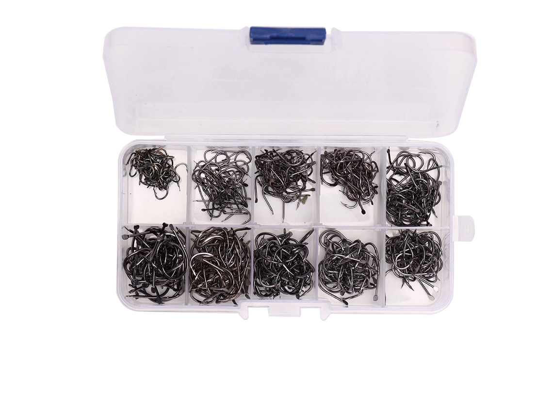 Conjunto De Anzóis De Pesca De Aço Carbono 3-12 (2)