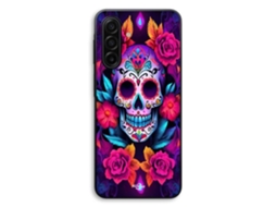 Capa Para Celular - Maniacase - Samsung Galaxy A17 - Macia - Silicone Tpu - Caveira Roxa
