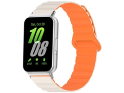 Pulseira Para Samsung Galaxy Fit 3 - Silicone Brilhante Magnético Loop
