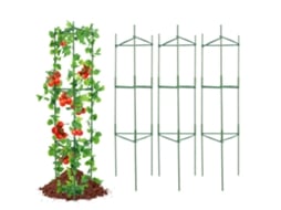 6 Pacotes de Gaiolas de Tomate para Jardim 48Polegada Gaiola de Suporte para Estacas de Tomate VEVOR