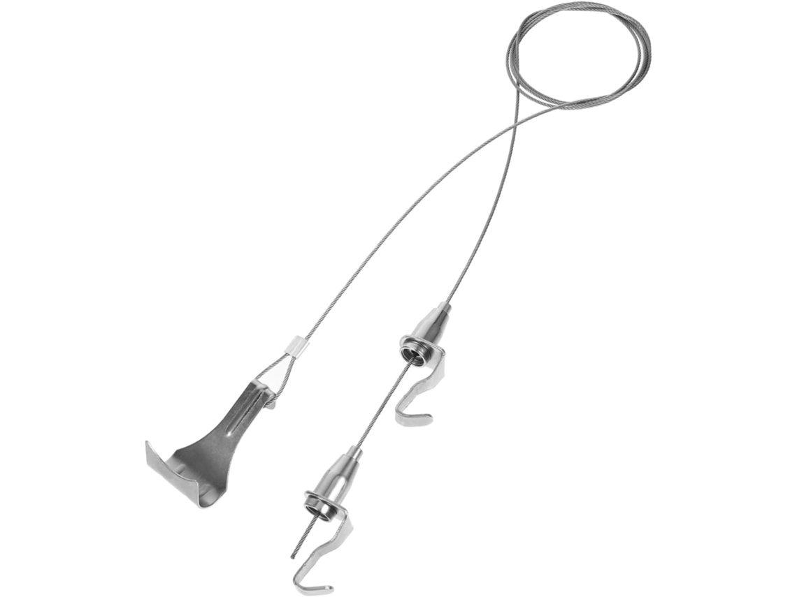 Conjunto De 1 Sistema Ajustável Para Exibição Imagens Com Cabo E Ganch