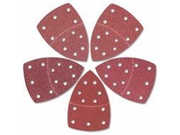 Conjunto De 25 Lixas Triangulares De 11 Furos, 152x105mm, Grãos 40/60/80/100/120, De Óxido De Alumínio, Ideais Para Lixar/polir. Aquaforge