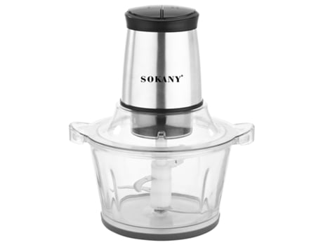 Sokany Picadora de alimentos eléctrica multifunções 2L 800W Preto
